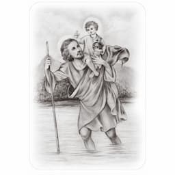 Autocollant de tatouage de voiture St. Christopher - 33x47.5cm