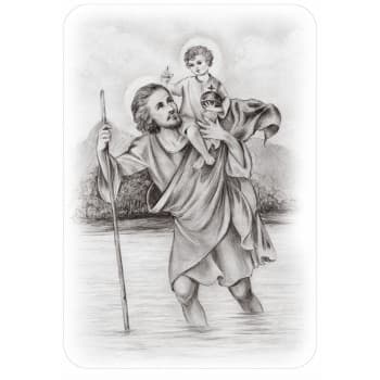 Autocollant de tatouage de voiture St. Christopher - 33x47.5cm