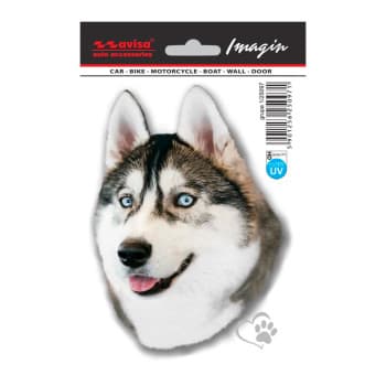 Autocollant de Tatouage de Voiture Husky - 11x15.5cm