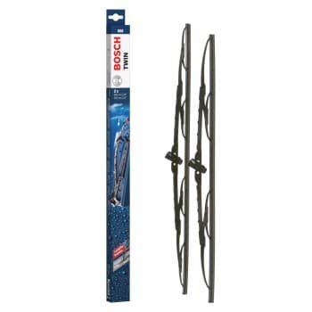 Essuie-glaces Bosch Twin 608 - Longueur : 600/550 mm - Jeu de balais d'essuie-glace pour