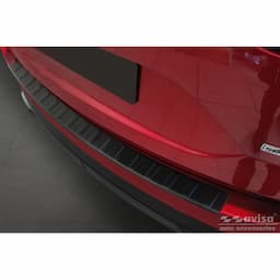 Protection de seuil de coffre en inox noir mat pour Mazda CX5 II 2017- &#39;Ribs&#39;