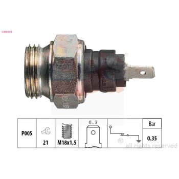 Indicateur de pression d'huile Made in Italy - OE Equivalent 1.800.034 EPS Facet