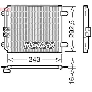 Condenseur, climatiseur DCN02032 Denso