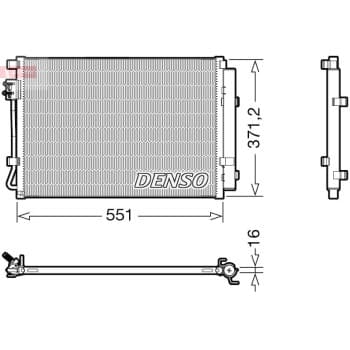 Condenseur, climatiseur DCN41022 Denso