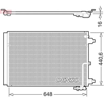 Condenseur, climatiseur DCN02025 Denso