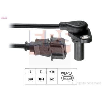 Capteur de vitesse de roue, boîte automatique Made in Italy - OE Equivalent 1.953.204 EPS Facet