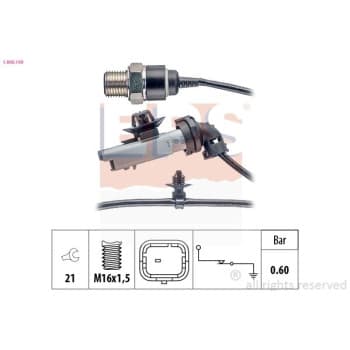 Indicateur de pression d'huile Made in Italy - OE Equivalent 1.800.199 EPS Facet