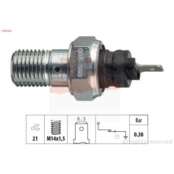 Indicateur de pression d'huile Made in Italy - OE Equivalent 1.800.003 EPS Facet