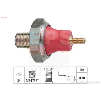 Indicateur de pression d'huile Made in Italy - OE Equivalent 1.800.031 EPS Facet