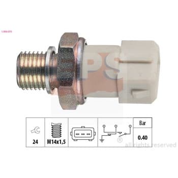 Indicateur de pression d'huile Made in Italy - OE Equivalent 1.800.070 EPS Facet