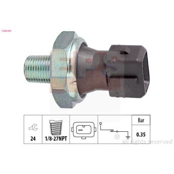 Indicateur de pression d'huile Made in Italy - OE Equivalent 1.800.091 EPS Facet