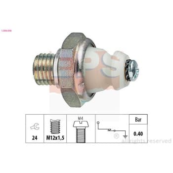 Indicateur de pression d'huile Made in Italy - OE Equivalent 1.800.098 EPS Facet