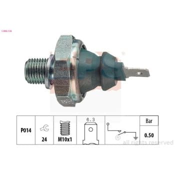 Indicateur de pression d'huile Made in Italy - OE Equivalent 1.800.138 EPS Facet