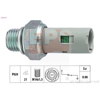 Indicateur de pression d'huile Made in Italy - OE Equivalent 1.800.153 EPS Facet