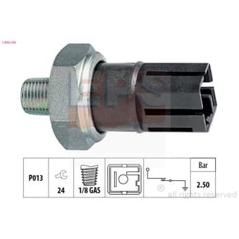 Indicateur de pression d'huile Made in Italy - OE Equivalent 1.800.160 EPS Facet