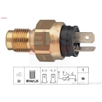 Sonde de température, liquide de refroidissement Made in Italy - OE Equivalent 1.830.541 EPS Facet