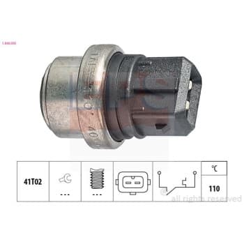 Contact thermique, voyant avertisseur de l'agent réfrigérant Made in Italy - OE Equivalent 1.840.095 EPS Facet