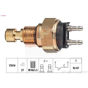 Interrupteur de température, ventilateur de radiateur Made in Italy - OE Equivalent 1.850.036 EPS Facet