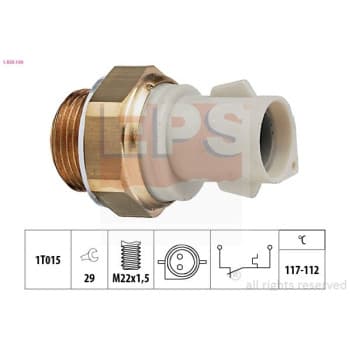 Interrupteur de température, ventilateur de radiateur Made in Italy - OE Equivalent 1.850.166 EPS Facet