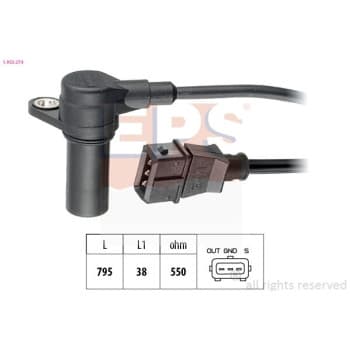 Capteur d'angle, vilebrequin Made in Italy - OE Equivalent 1.953.274 EPS Facet