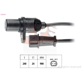 Capteur d'angle, vilebrequin Made in Italy - OE Equivalent 1.953.279 EPS Facet