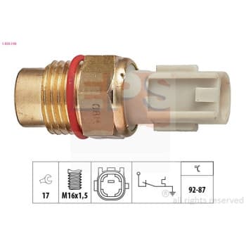 Interrupteur de température, ventilateur de radiateur Made in Italy - OE Equivalent 1.850.198 EPS Facet