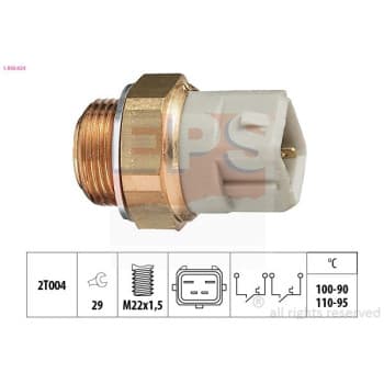 Interrupteur de température, ventilateur de radiateur Made in Italy - OE Equivalent 1.850.624 EPS Facet