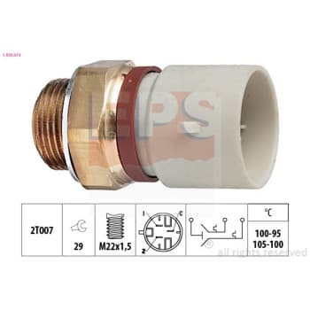 Interrupteur de température, ventilateur de radiateur Made in Italy - OE Equivalent 1.850.674 EPS Facet