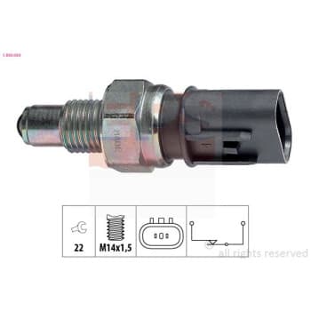 Contacteur, feu de recul Made in Italy - OE Equivalent 1.860.084 EPS Facet