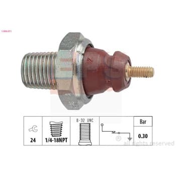 Indicateur de pression d'huile Made in Italy - OE Equivalent 1.800.011 EPS Facet