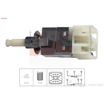 Interrupteur des feux de freins Made in Italy - OE Equivalent 1.810.206 EPS Facet
