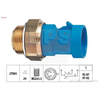 Interrupteur de température, ventilateur de radiateur Made in Italy - OE Equivalent 1.850.681 EPS Facet