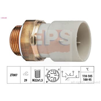 Interrupteur de température, ventilateur de radiateur Made in Italy - OE Equivalent 1.850.689 EPS Facet