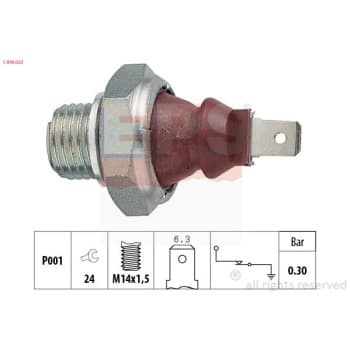 Indicateur de pression d'huile Made in Italy - OE Equivalent 1.800.023 EPS Facet