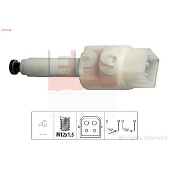 Interrupteur des feux de freins Made in Italy - OE Equivalent 1.810.126 EPS Facet