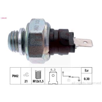 Indicateur de pression d'huile Made in Italy - OE Equivalent 1.800.001 EPS Facet