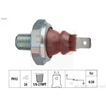 Indicateur de pression d'huile Made in Italy - OE Equivalent 1.800.047 EPS Facet