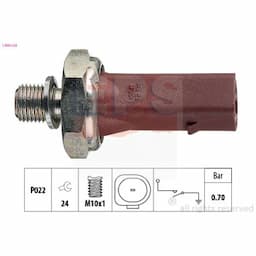 Indicateur de pression d'huile Made in Italy - OE Equivalent 1.800.132 EPS Facet