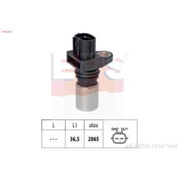 Capteur d'angle, vilebrequin Made in Italy - OE Equivalent 1953417 EPS Facet