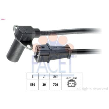 Capteur d'angle, vilebrequin Made in Italy - OE Equivalent 9.0002 Facet
