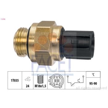 Interrupteur de température, ventilateur de radiateur Made in Italy - OE Equivalent 7.5196 Facet