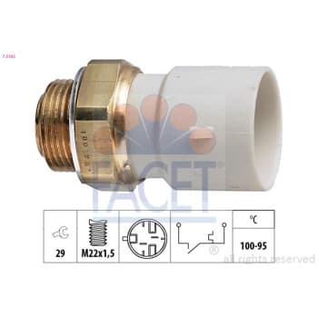 Interrupteur de température, ventilateur de radiateur Made in Italy - OE Equivalent 7.5182 Facet