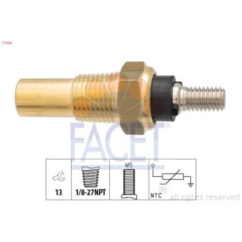 Sonde de température, liquide de refroidissement Made in Italy - OE Equivalent 7.3180 Facet