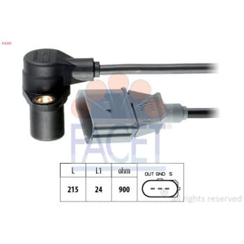 Capteur d'angle, vilebrequin Made in Italy - OE Equivalent 9.0241 Facet