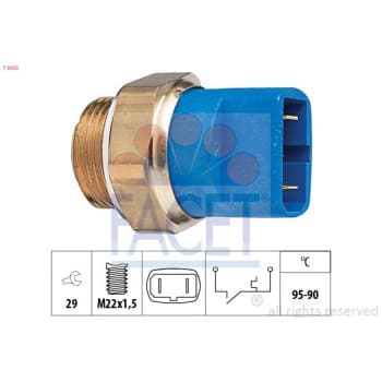 Interrupteur de température, ventilateur de radiateur Made in Italy - OE Equivalent 7.5032 Facet