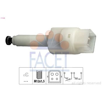 Interrupteur des feux de freins Made in Italy - OE Equivalent 7.1126 Facet