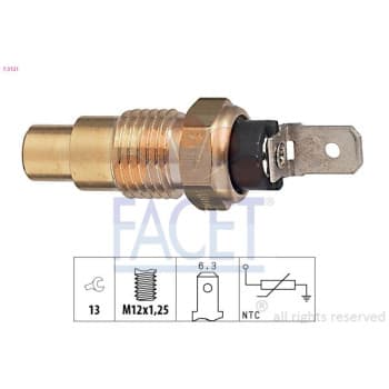 Sonde de température, liquide de refroidissement Made in Italy - OE Equivalent 7.3121 Facet