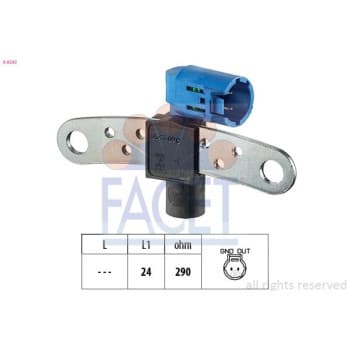 Capteur d'angle, vilebrequin Made in Italy - OE Equivalent 9.0543 Facet