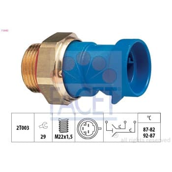 Interrupteur de température, ventilateur de radiateur Made in Italy - OE Equivalent 7.5642 Facet