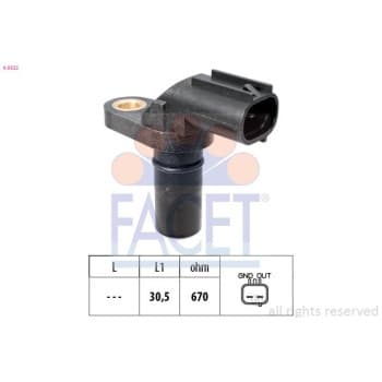 Capteur d'angle, vilebrequin Made in Italy - OE Equivalent 9.0522 Facet
